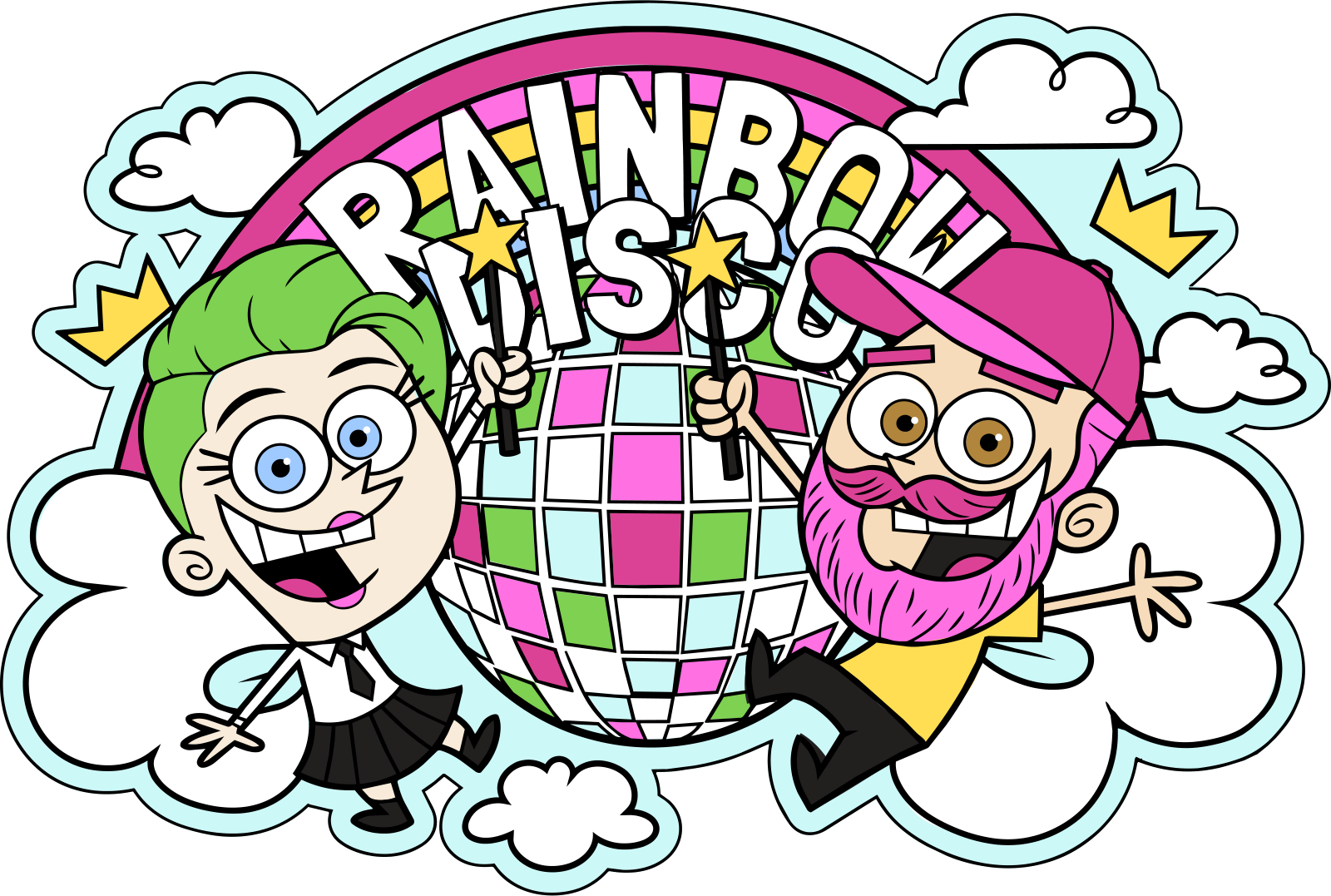 Cosma and Wando of Camp Rainbow Disco